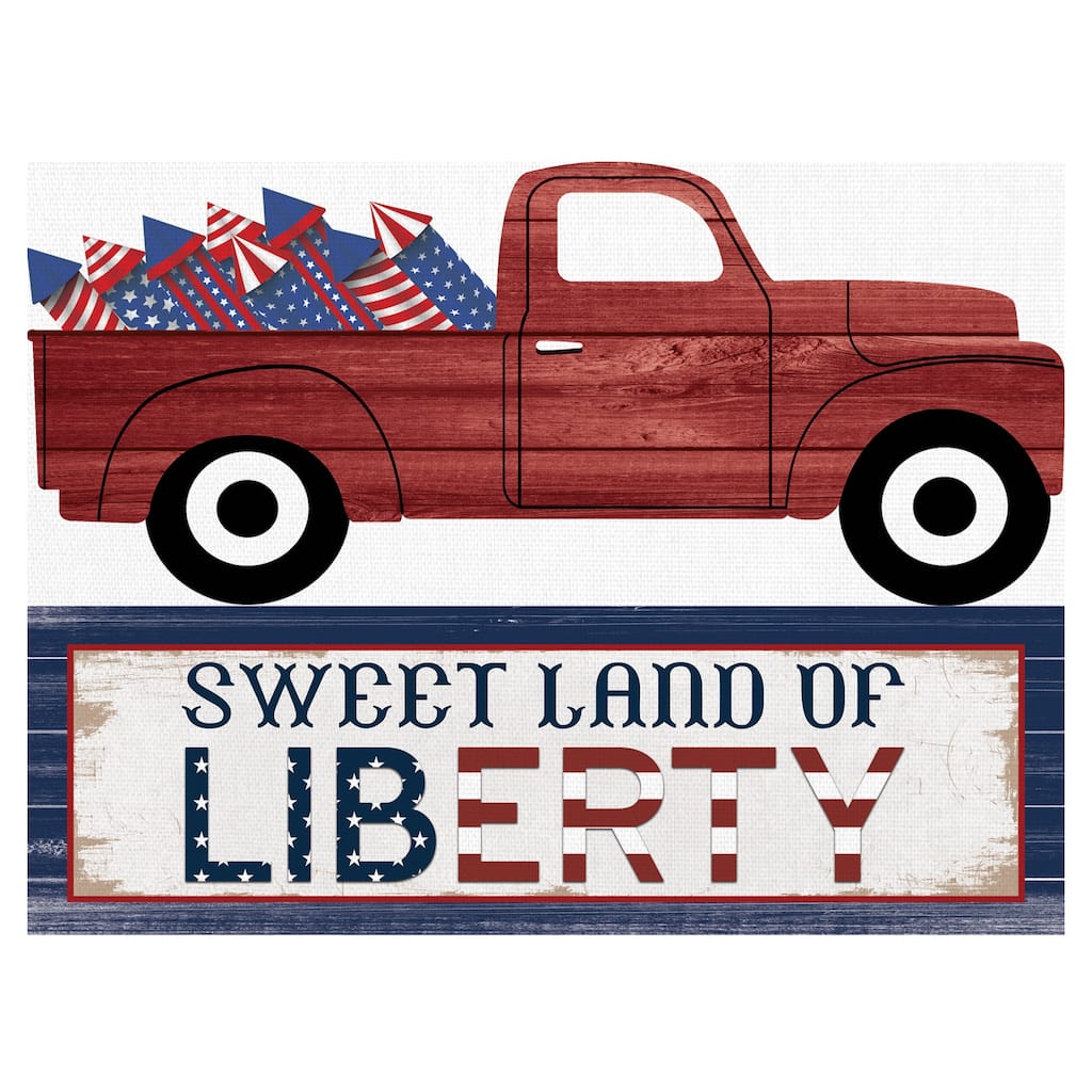 Sweet Land Of Liberty Canvas Art Print
