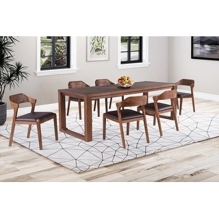 Rasmus Mid Century Wood 7 Piece Dining Set - Bed Bath & Beyond - 25982942