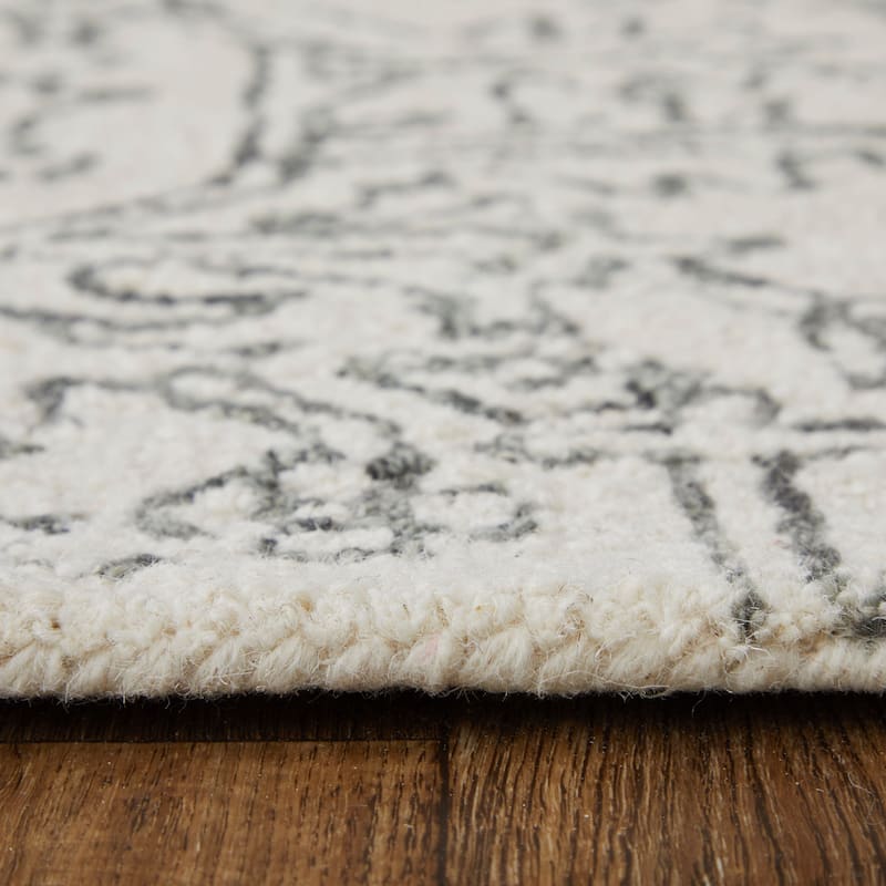 Grand Bazaar Natal Hand Tufted Medallion Transitional Area Rug