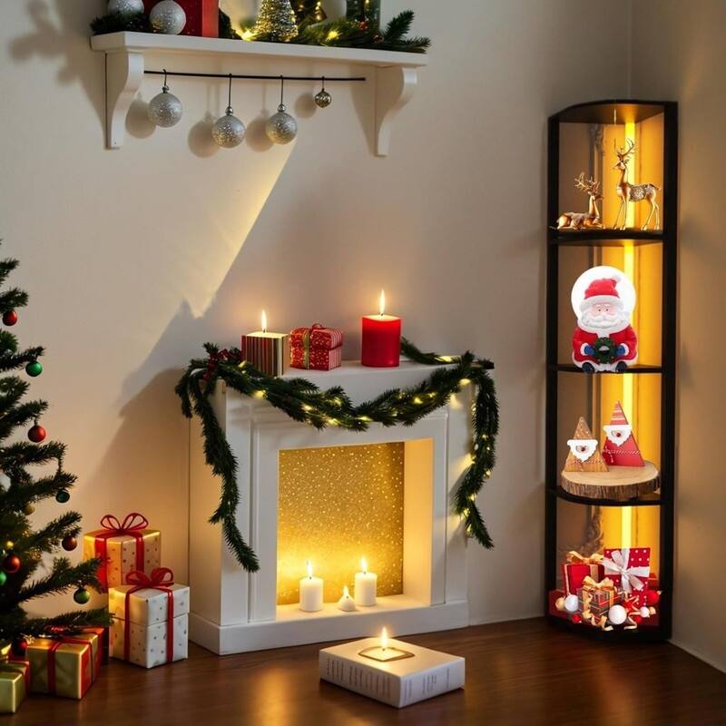 5 Tiers LED Corner Shelf