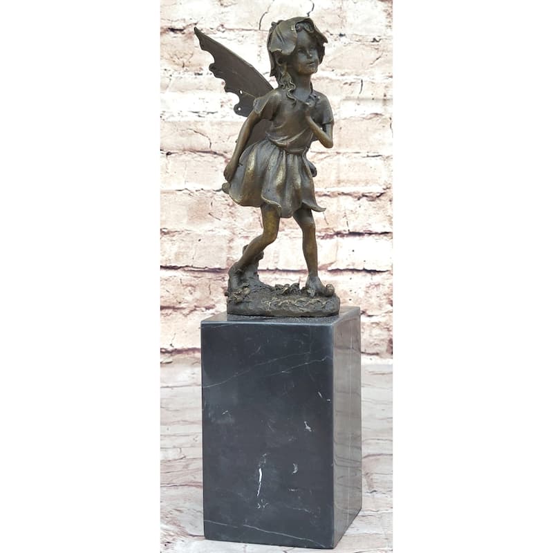 Fairy Daydream Bronze Sculpture Figure By French Artist Milo Hot Cast Figurine