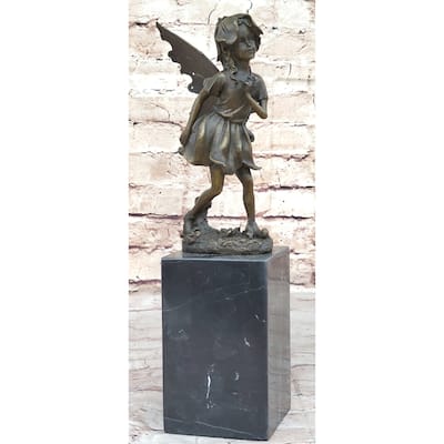 Fairy Daydream Bronze Sculpture Figure By French Artist Milo Hot Cast Figurine