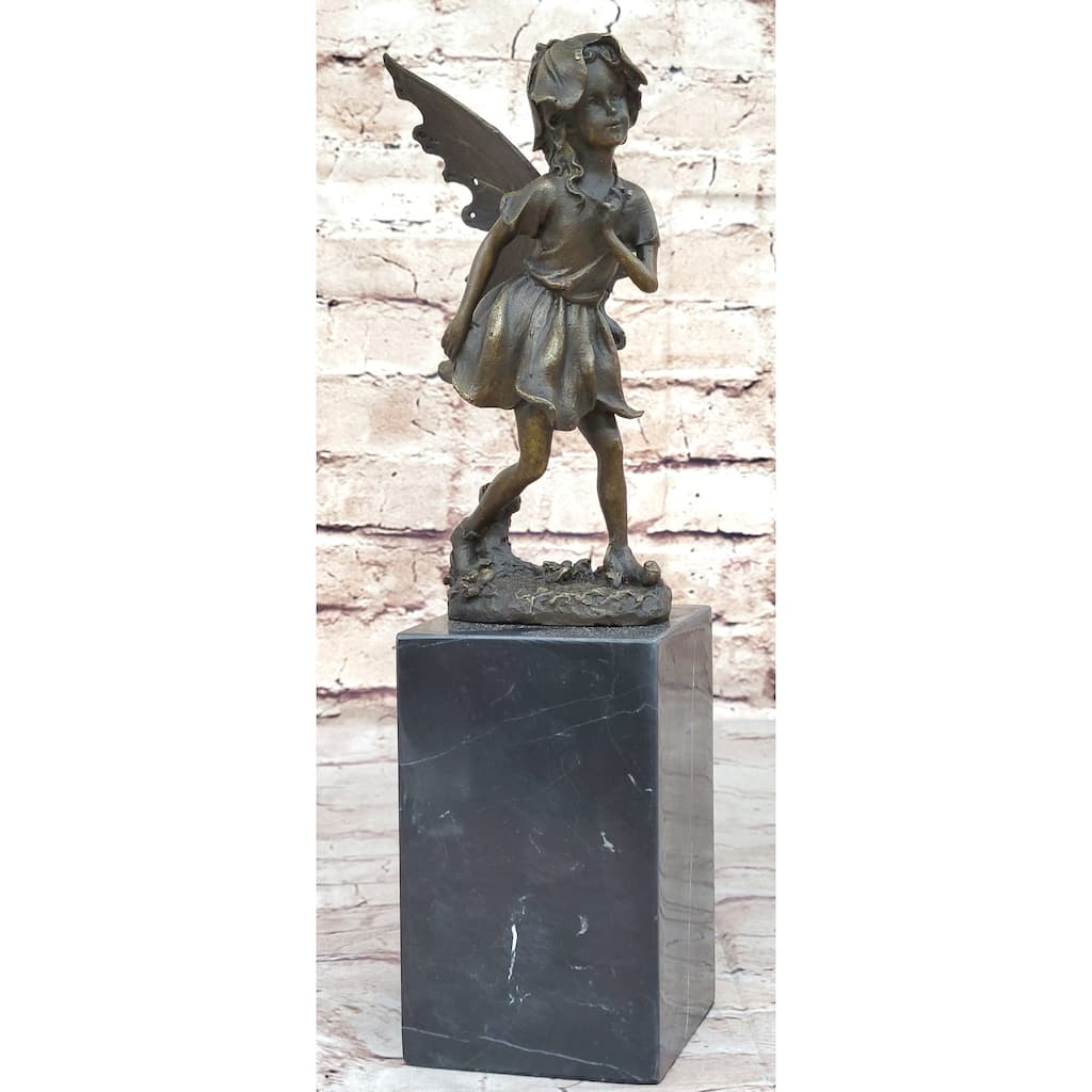 Fairy Daydream Bronze Sculpture Figure By French Artist Milo Hot Cast Figurine