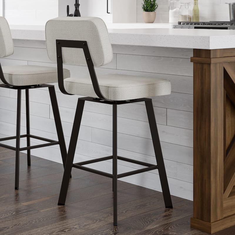 Amisco Clarkson Swivel Bar Stool