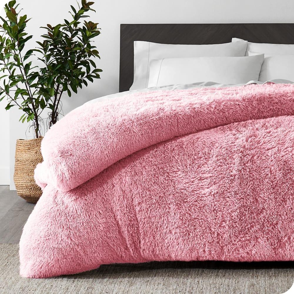 Bare Home Shaggy Faux Fur Duvet Cover