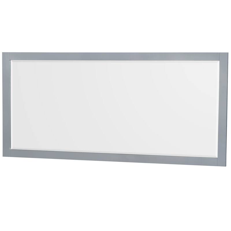 Sheffield 80-inch Double Vanity, Single Hole Quartz Top,70-inch Mirror