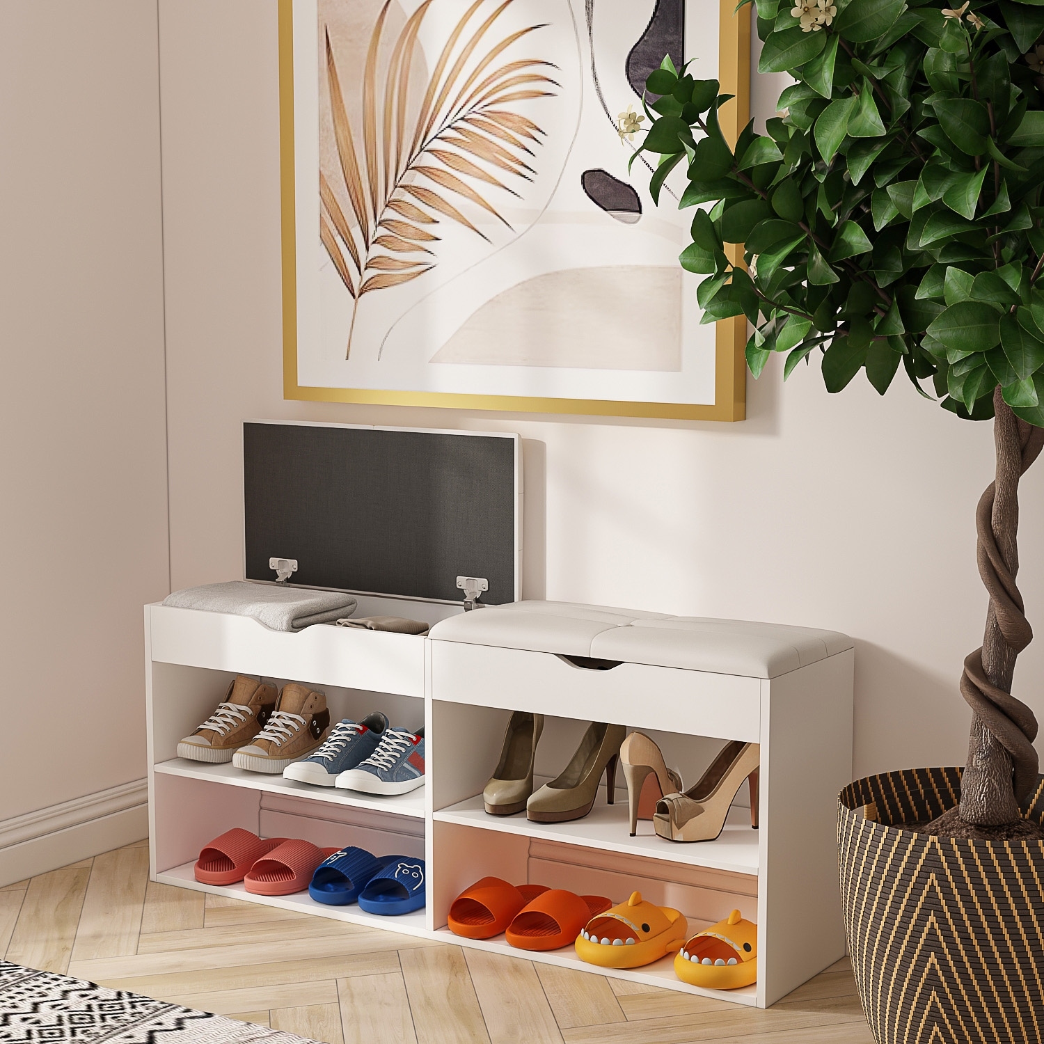 Shoe Bench Storage Bench Shoe Rack Bench Shoe Shelf Storage