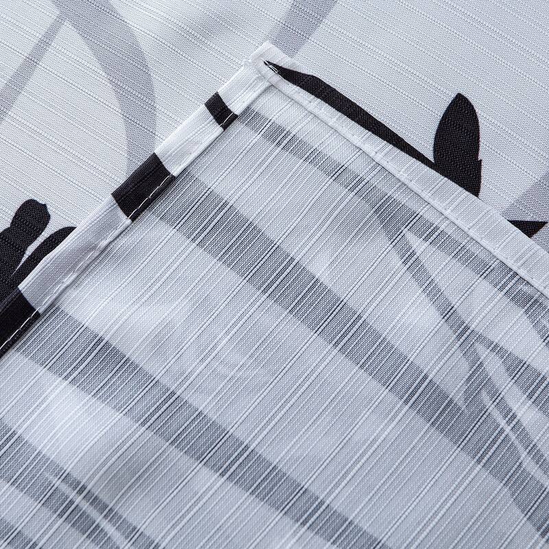 Dainty Home Floral Field Printed Fabric 3D Designed Textured Fabric Shower Curtain 70" x 72"