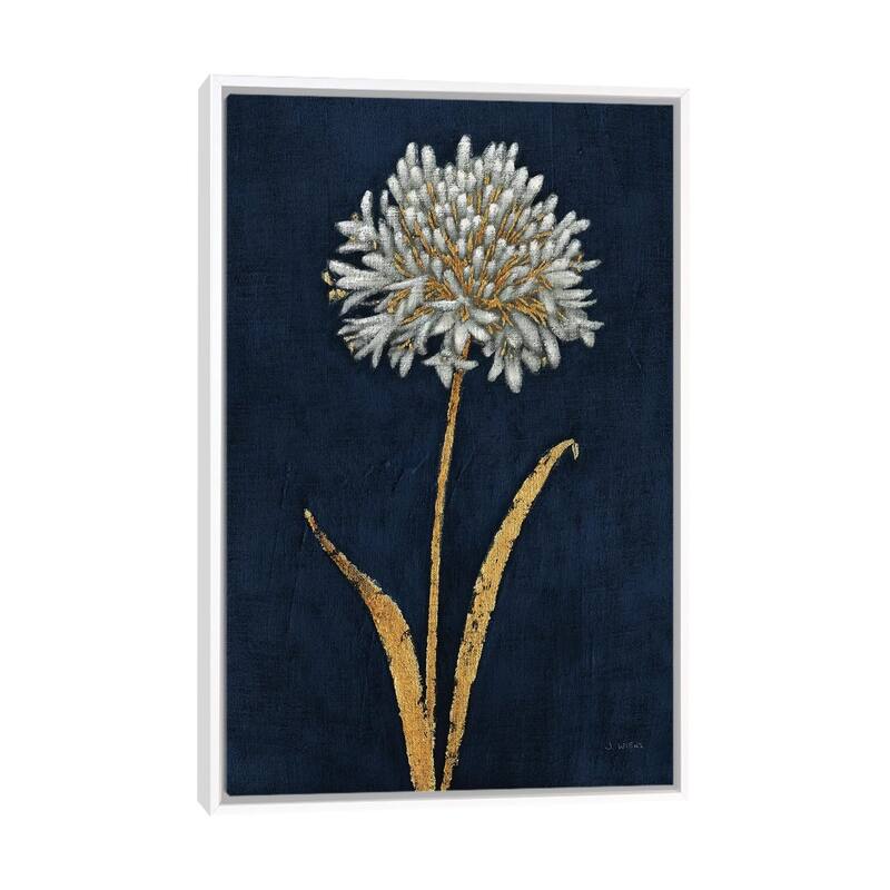 iCanvas "Shimmering Summer I Indigo Crop" by James Wiens Framed Canvas Print - White - 26x18