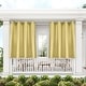 preview thumbnail 12 of 42, ATI Home Indoor/Outdoor Solid Cabana Grommet Top Curtain Panel Pair 54x63 - Sundress