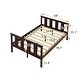 preview thumbnail 16 of 22, Full Size Classic Modern Design Wood Platform Bed Bed Frame with Footboard and Headboard