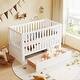 preview thumbnail 19 of 25, Convertible Crib/Full Size Bed with Drawers and 3 Height Options White