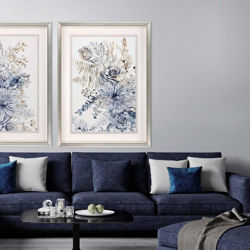 Royal Blue II Framed Art Giclee Under Glass