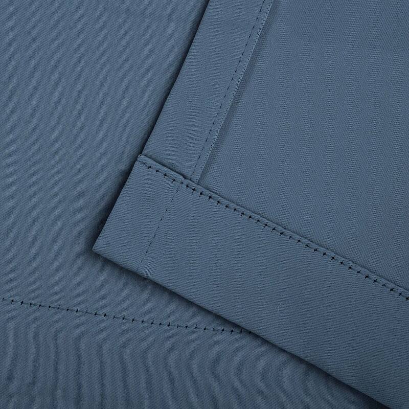 Superior Solid Machine Washable Room Darkening Grommet Blackout Curtains, Set of 2