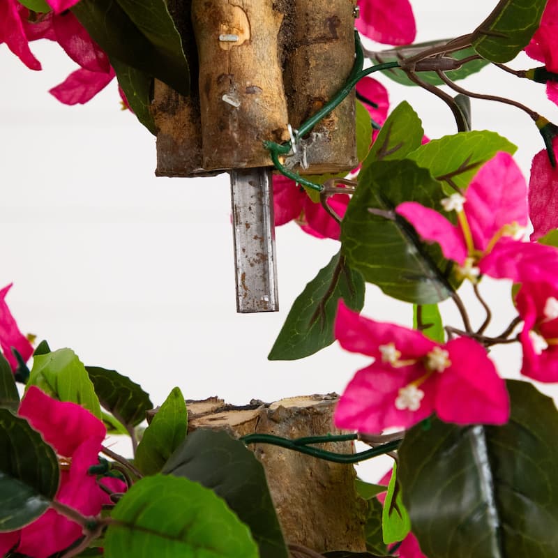 4-ft UV Resistant Artificial Spiral Bougainvillea Tree