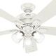 preview thumbnail 7 of 18, Hunter 52" Crestfield Ceiling Fan with 3-Light LED Light and Pull Chain - Farmhouse, Casual, Rustic