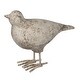 preview thumbnail 1 of 3, Seagull Figurine Sculpture, Cement Table Statue - Weathered White - 6 H x 3 W x 8 L Inches Weathered White