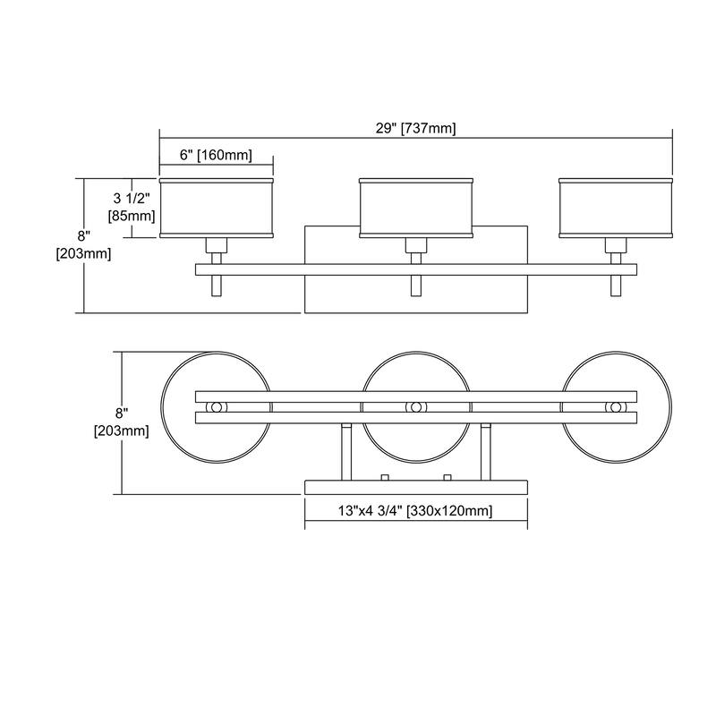 Elk Home Utica Satin Brass With Opal White Glass 3 Light Vanity Light