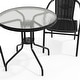 preview thumbnail 15 of 34, 3-piece Outdoor Table/Chair Set - 28.75"W x 28.75"D x 28"H