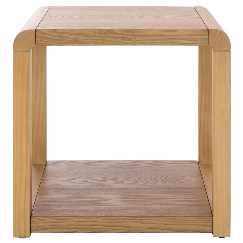 SAFAVIEH Home Omara 2 Tier Side Table - 20"W x 20"D x 20"H - Natural