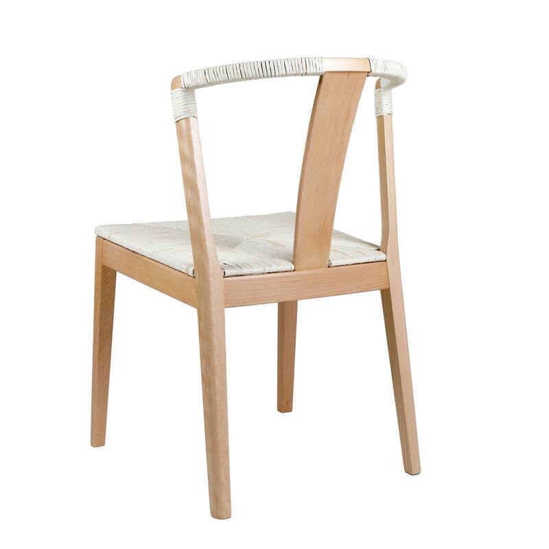 Linon Fishel Solid Natural Wood Dining Chair
