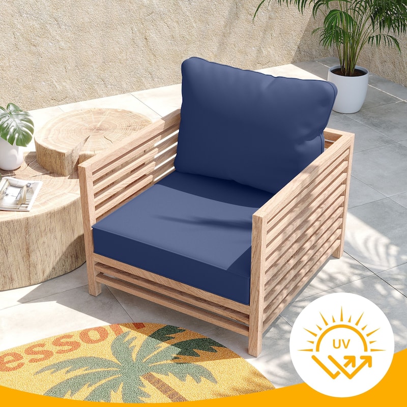 24"x24"x5"Waterproof Outdoor Deep Seat Cushion Set for Patio Furniture