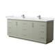 Option Light Green / White Cultured Marble Top / Brushed