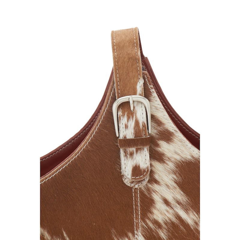 Brown, Dark Brown, Gray or Black Leather Handmade Box Style Single Slot Decorative Magazine Holder with Curved Buckle Handle