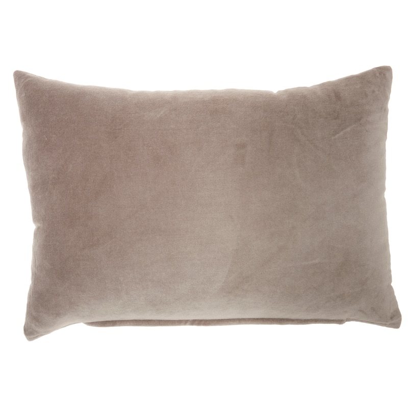 Mina Victory Life Styles Glam Solid Velvet Throw Pillow