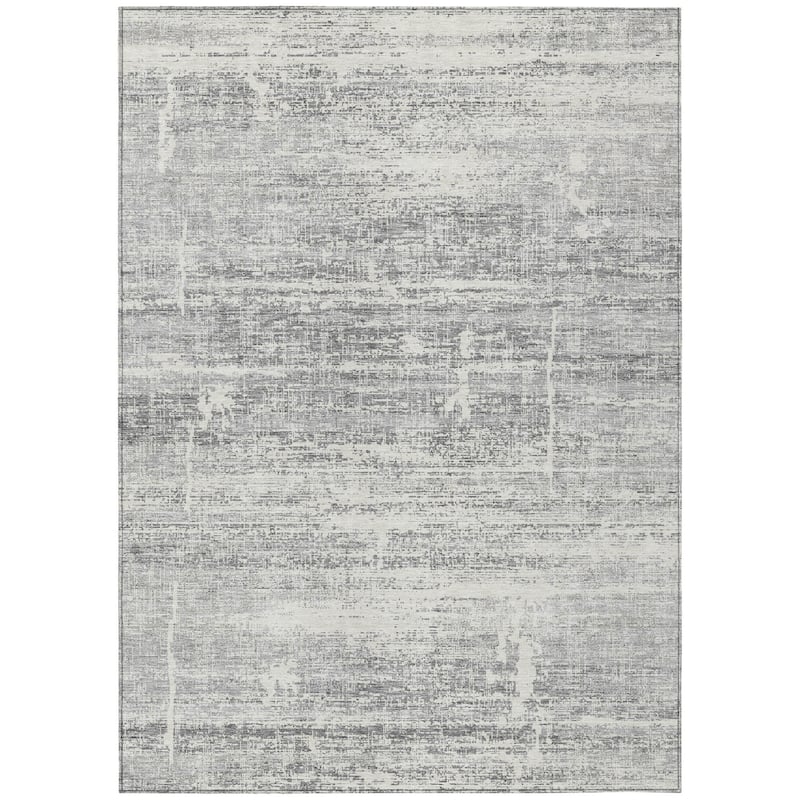 HomeRoots Abstract Transitional Rectangle Outdoor Rug
