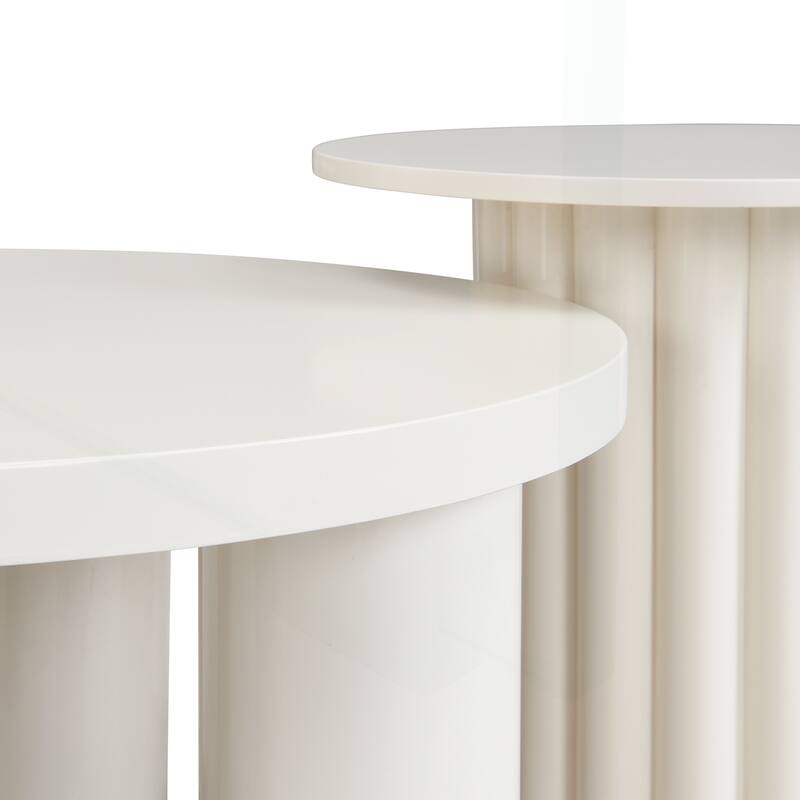 Modern Coffee Table Set with Stylish Leg Design for Living Room Enhancement