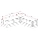 preview thumbnail 35 of 34, Josie L-shaped Backless Breakfast Nook Bench