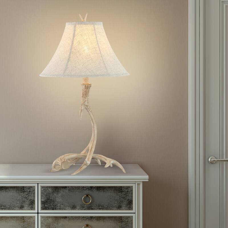 Eldora 27.5" Rustic Resin LED Table Lamp, Brown by JONATHAN Y - 27.5