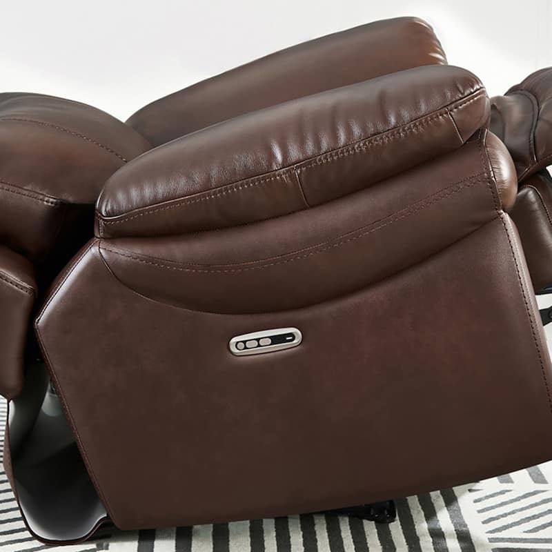 Hydeline Springdale Zero Gravity Power Recline and Headrest Top Grain Leather Chair