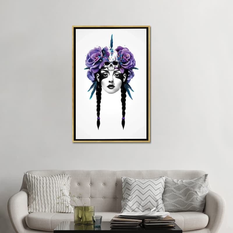 iCanvas "New Way Warrior" by Ruben Ireland Framed