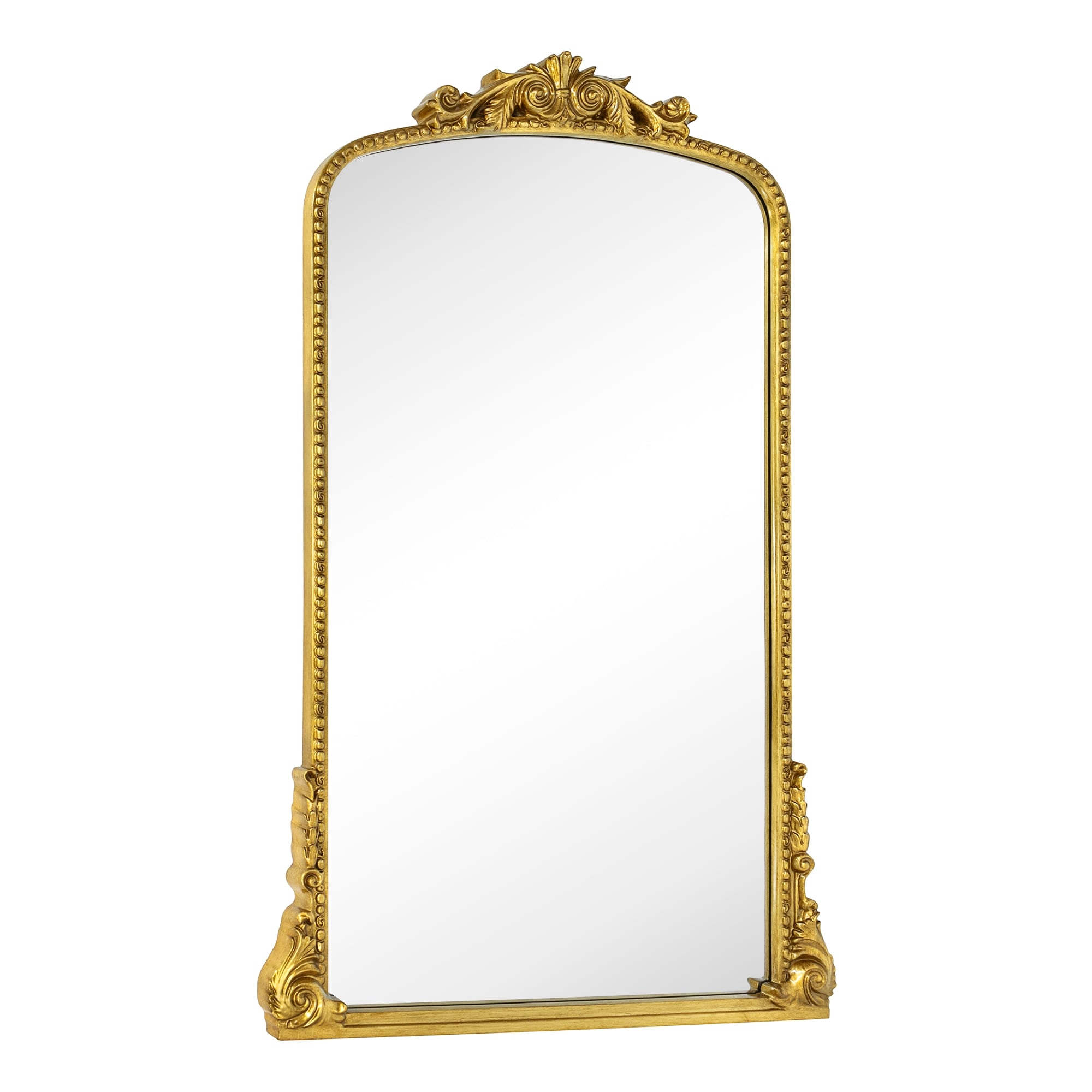 TEHOME Gold Contemporary Floor Mirror for Bathroom & Living Room