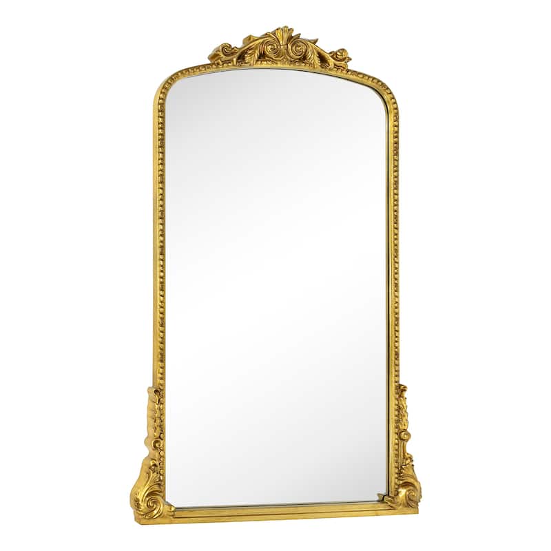 TEHOME Gold Comtemporary Floor Mirror for bathroom & living room - 30" x 48" - Antique Gold