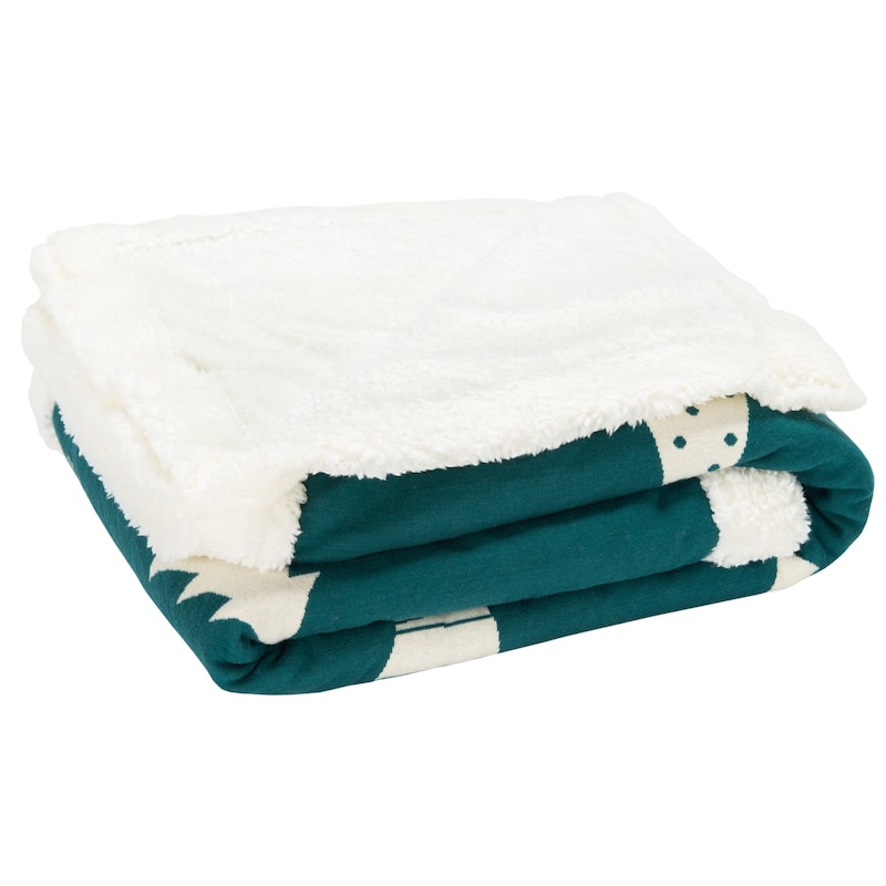 SAFAVIEH Holiday Cedar Sherpa 50 x 60-inch Throw Blanket