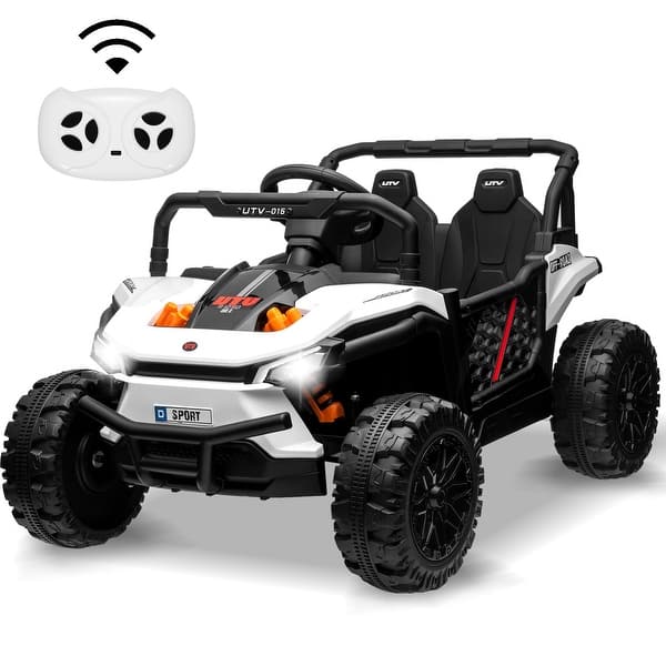 slide 2 of 28, 12V Electric UTV Car with Remote Control White