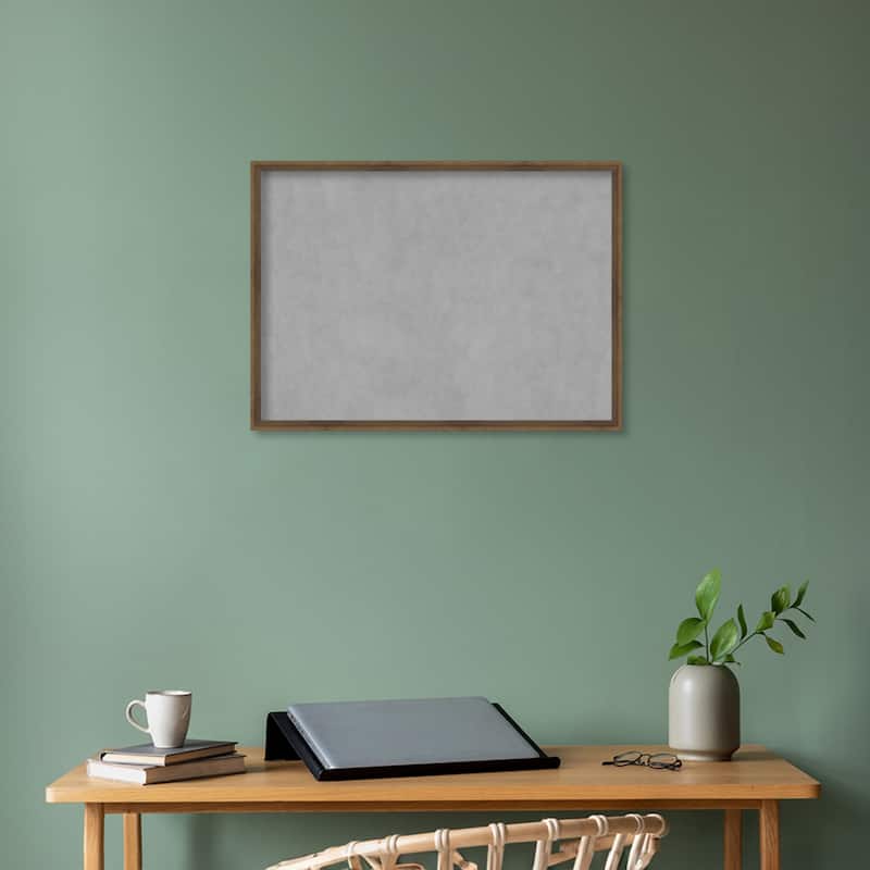 Amanti Art Lucie Light Bronze Framed Magnetic Board