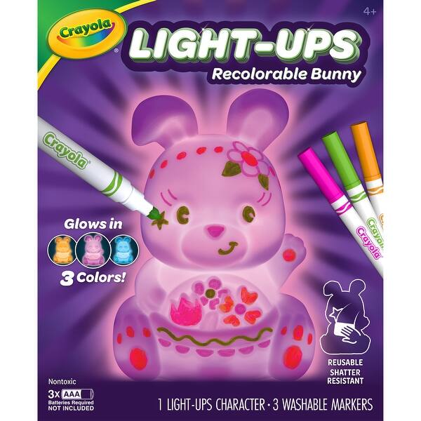 slide 2 of 2, Crayola Light-Ups Recolorable Bunny with Markers - Assorted Assorted - Kids