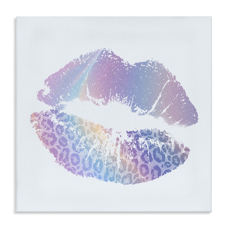 Stupell Purple Rainbow Lipstick Canvas Wall Art Design By Kim Allen - 36 x 36