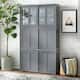 Porch & Den Jefferson Sliding Glass Door Stackable China Cabinet