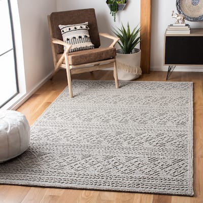 SAFAVIEH, Handmade Trace Lakesha Wool/ Viscose Rug