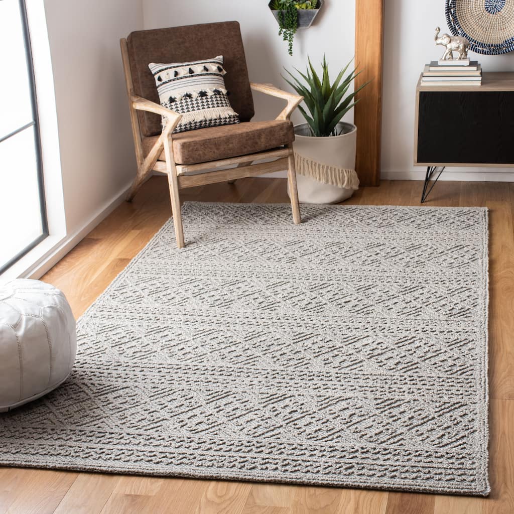 SAFAVIEH, Handmade Trace Lakesha Wool/ Viscose Rug