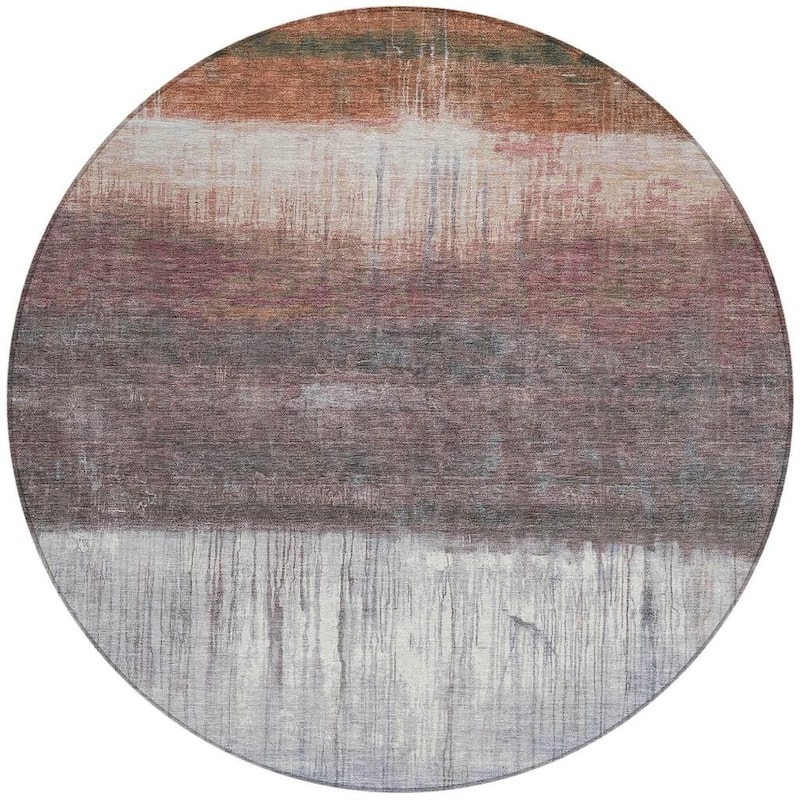 HomeRoots Abstract Transitional Rectangle Outdoor Rug
