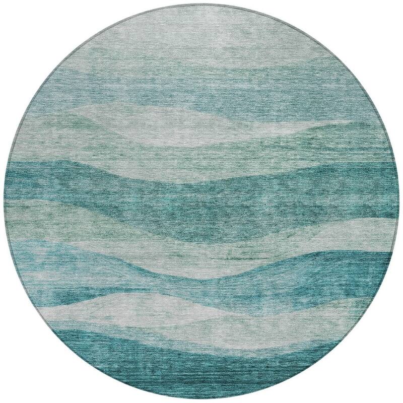 HomeRoots Abstract Transitional Rectangle Outdoor Rug