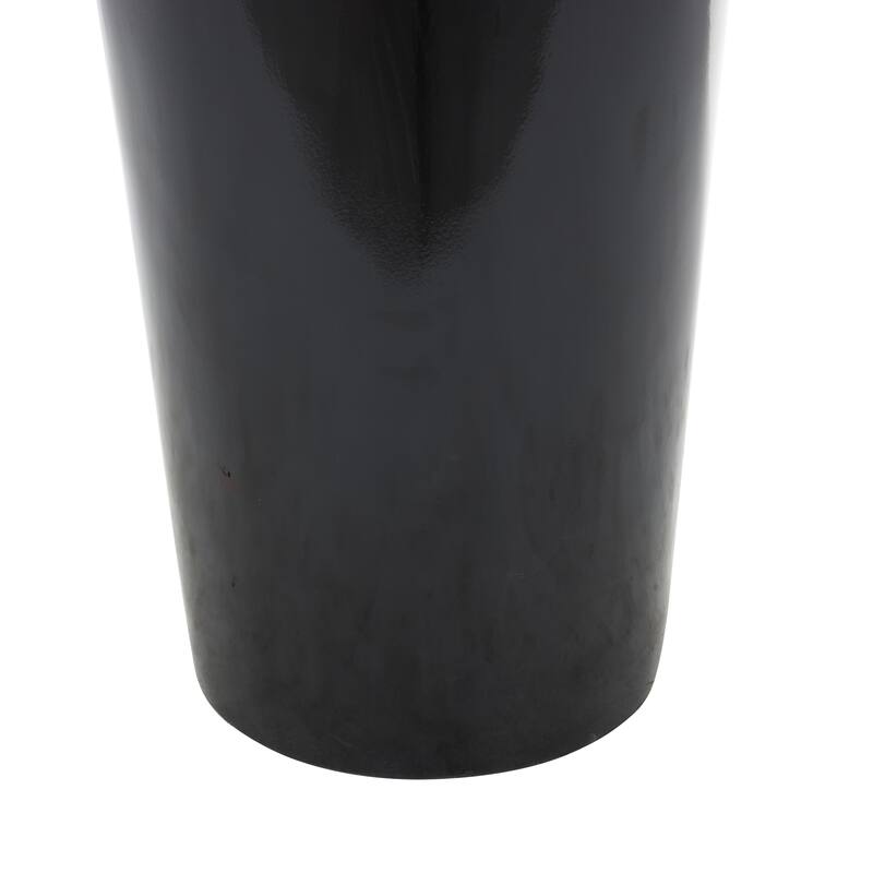 Black Fiberglass Minimalistic Floor Decorative Vase