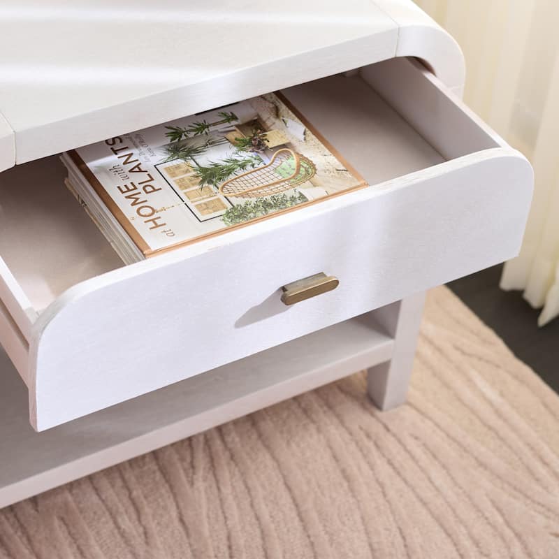 SAFAVIEH Home Birkin 1-Drawer 1-Shelf Nightstand