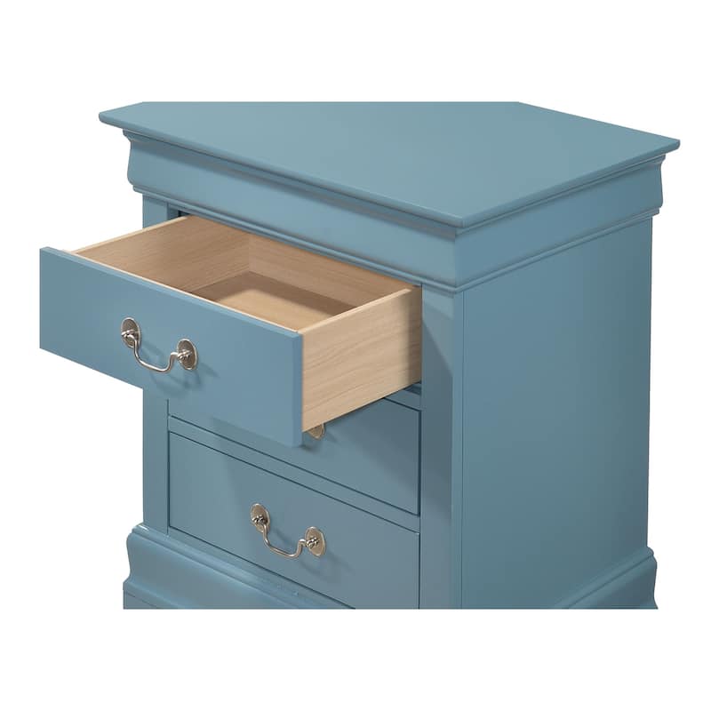 Louis Phillipe 3-drawer Nightstand